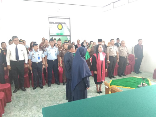 Lantik Hendah Sebagai Waka PN, Ini Harapan Ketua PN Bengkalis